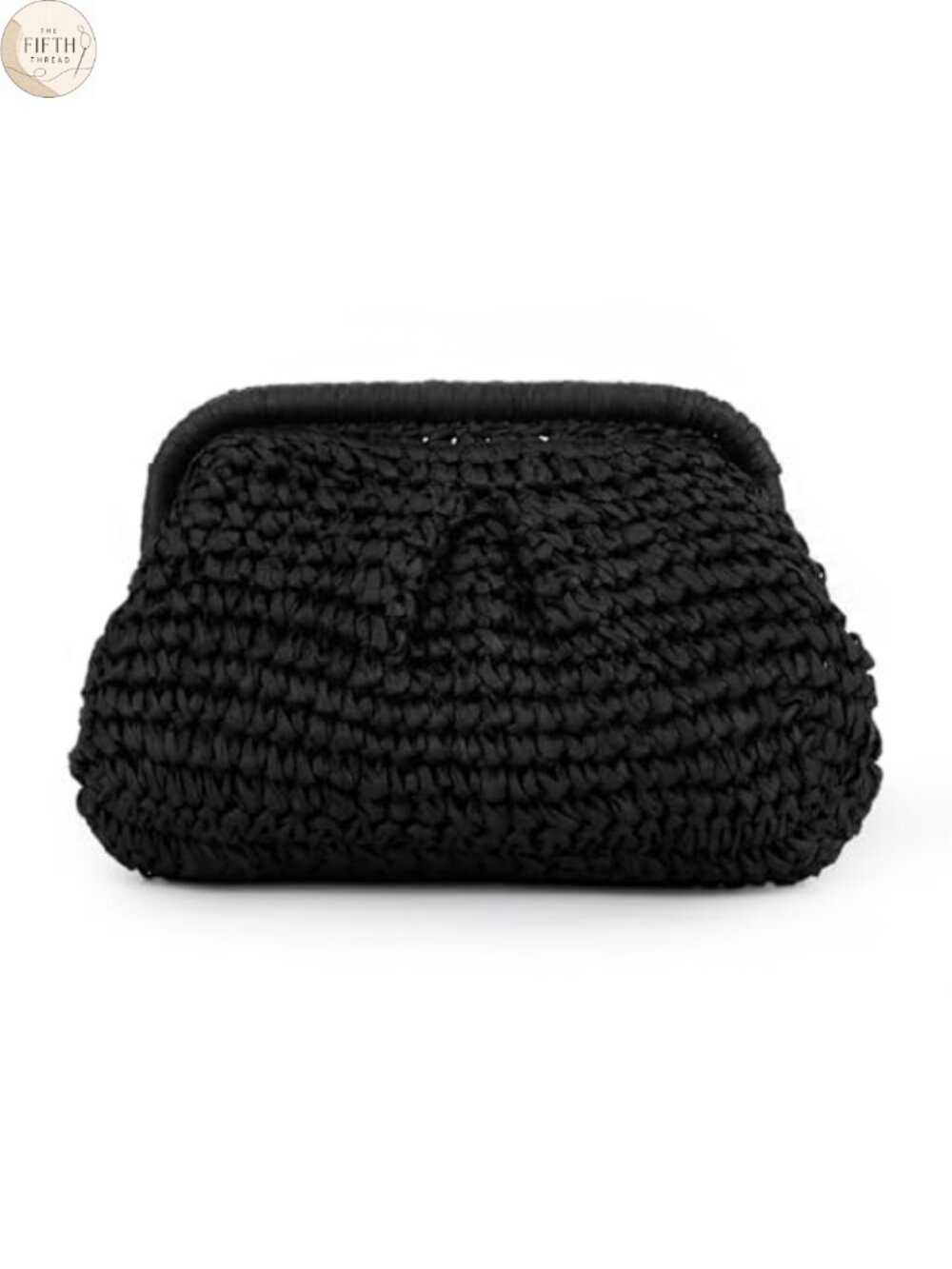 Straw Clutch Purses Hand-Woven Paper Rope Crossbody Cloud Pouch Summer Beach Bag